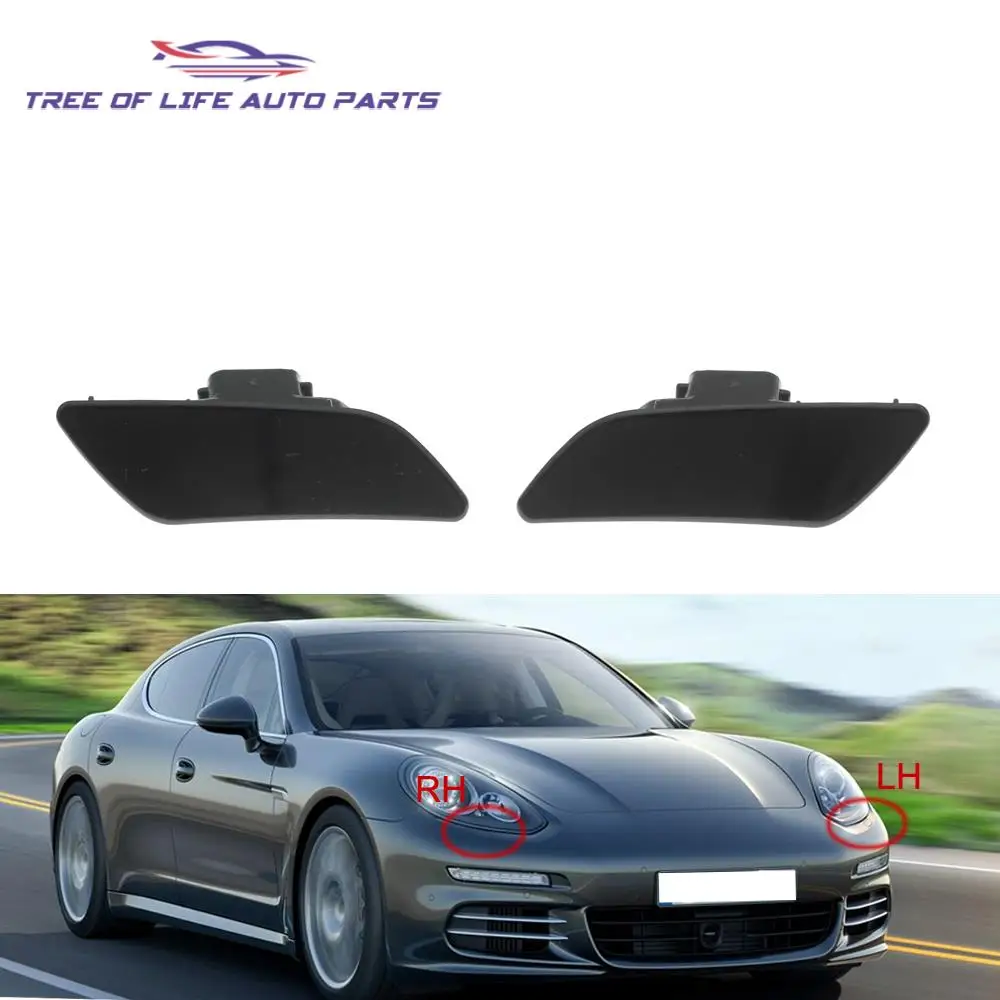 Front Bumper HeadLight Lamp Washer Spray Cleaning Actuator Cover Cap For Porsche Panamera 2014 2015 2016 97050573200 97050573100