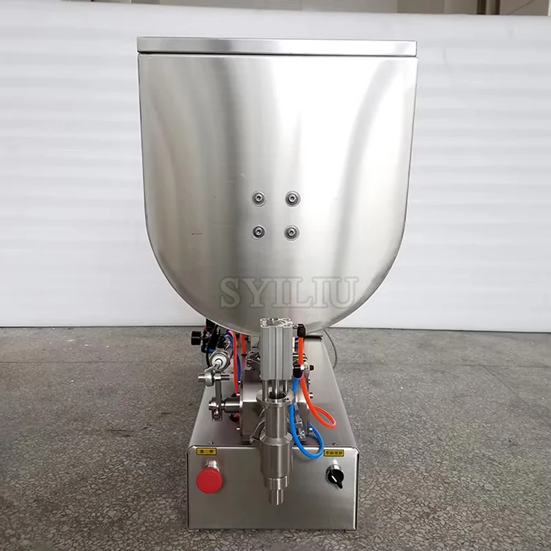 

PBOBP Полуавтоматическая машина для розлива перца, соуса чили, медового крема, пасты, оборудование для наполнения банок с функцией смешивания