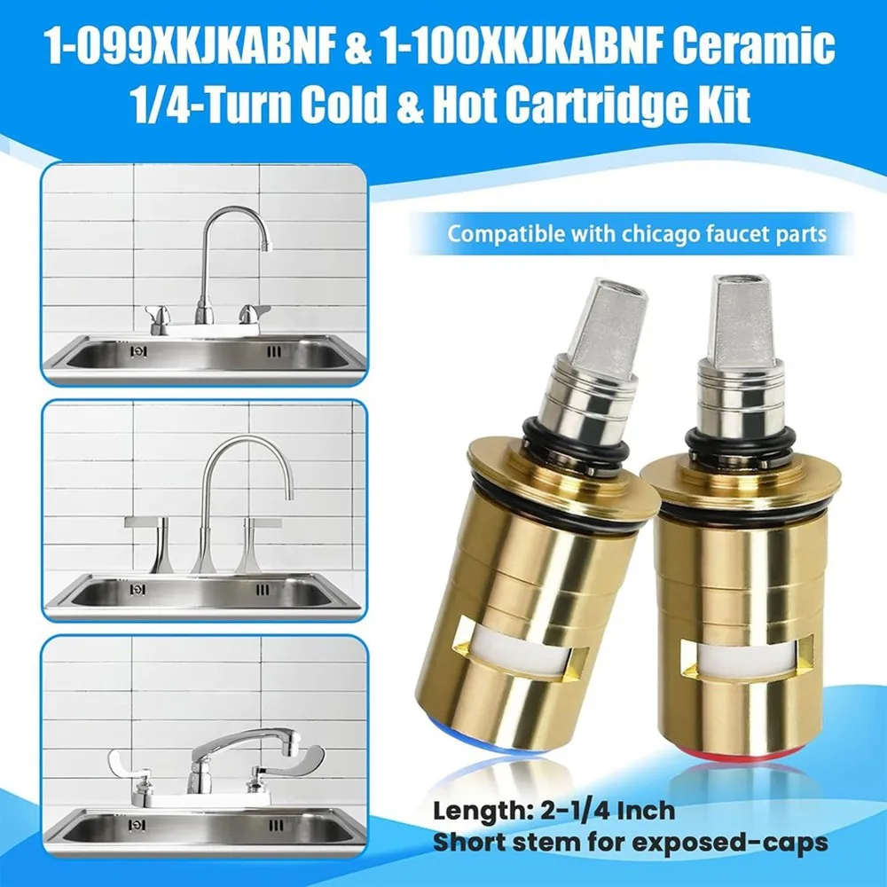AT41 1/4-Turn Cold & Hot Cartridge Kit