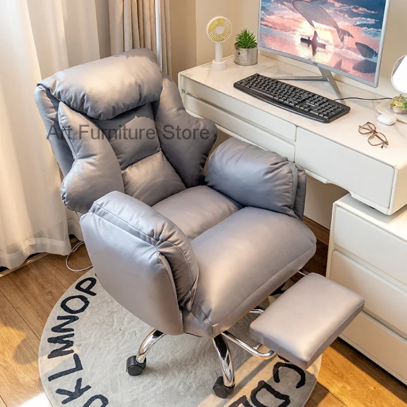Comfortable Gamer Chairs Love Chair Desk Furniture Home Office Chairs Sofas Sofa Living Room Chair Wheels High Back Lazy Nordic image 5