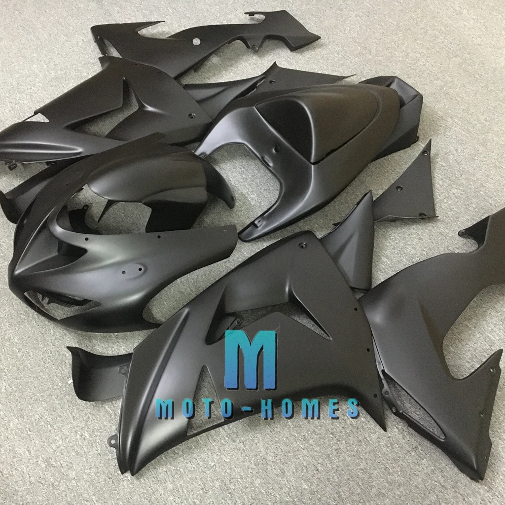 

Высококачественный комплект обтекателей для Kawasaki Ninja ZX10R 06 07 2006 2007 ZX-10R, комплект литых обтекателей, матовый черный
