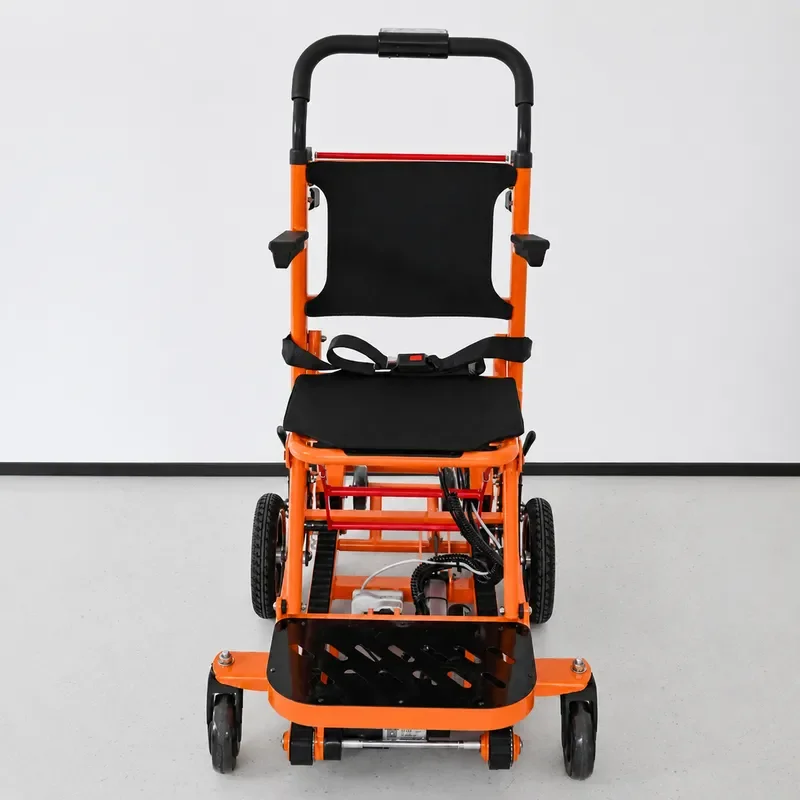 Self Balancing Crawler Electric Wheelchair for Stair Climbing Lift Up and Down Stable Seating Mobility Aid for Elderly