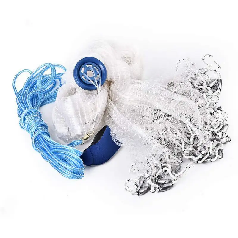 

Easy Throw Cast Nets For Fishing Ringless Cast Nets For Fishing Heavy Duty Throw Net Saltwater Fishing Cast Nets Bait Trap