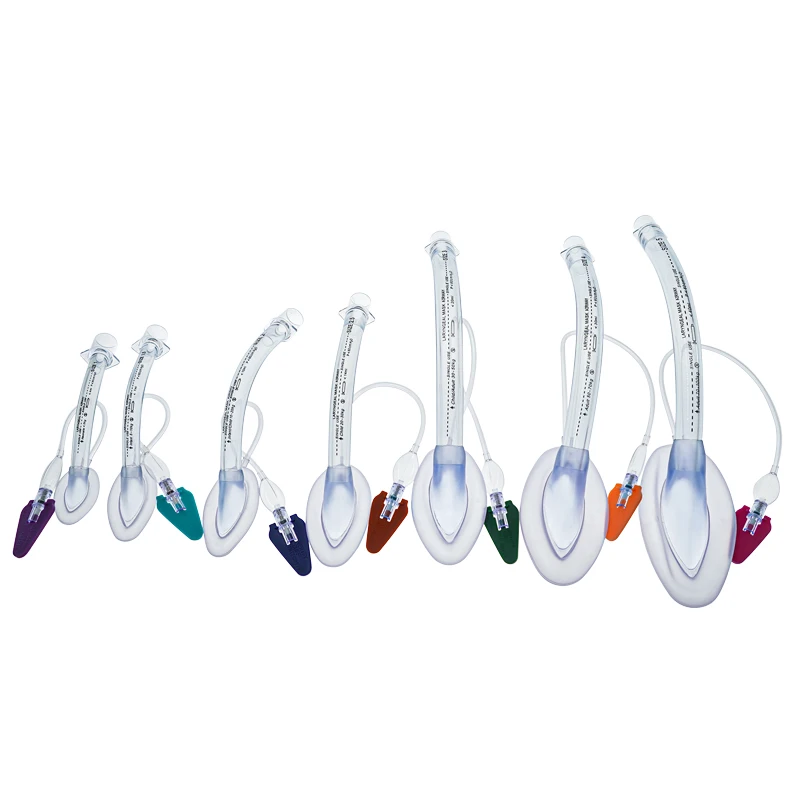 KranVer 1PC/6PCS/7PCS LMA Mask Sterile Breathing Intubating Disposable PVC Laryngeal Mask Sterile Laryngeal Mask