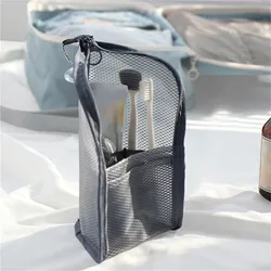 Travel Portable Makeup Brush Toothbrush Toothpaste Storage Bag Case Container organizers travel accessories