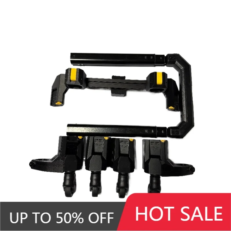 Toolbox Four Wheel Pull Rod Kit For TOUGHBUILT Tool Case DIY Modification Accessories Portable Toolbox 3D Printing Parts