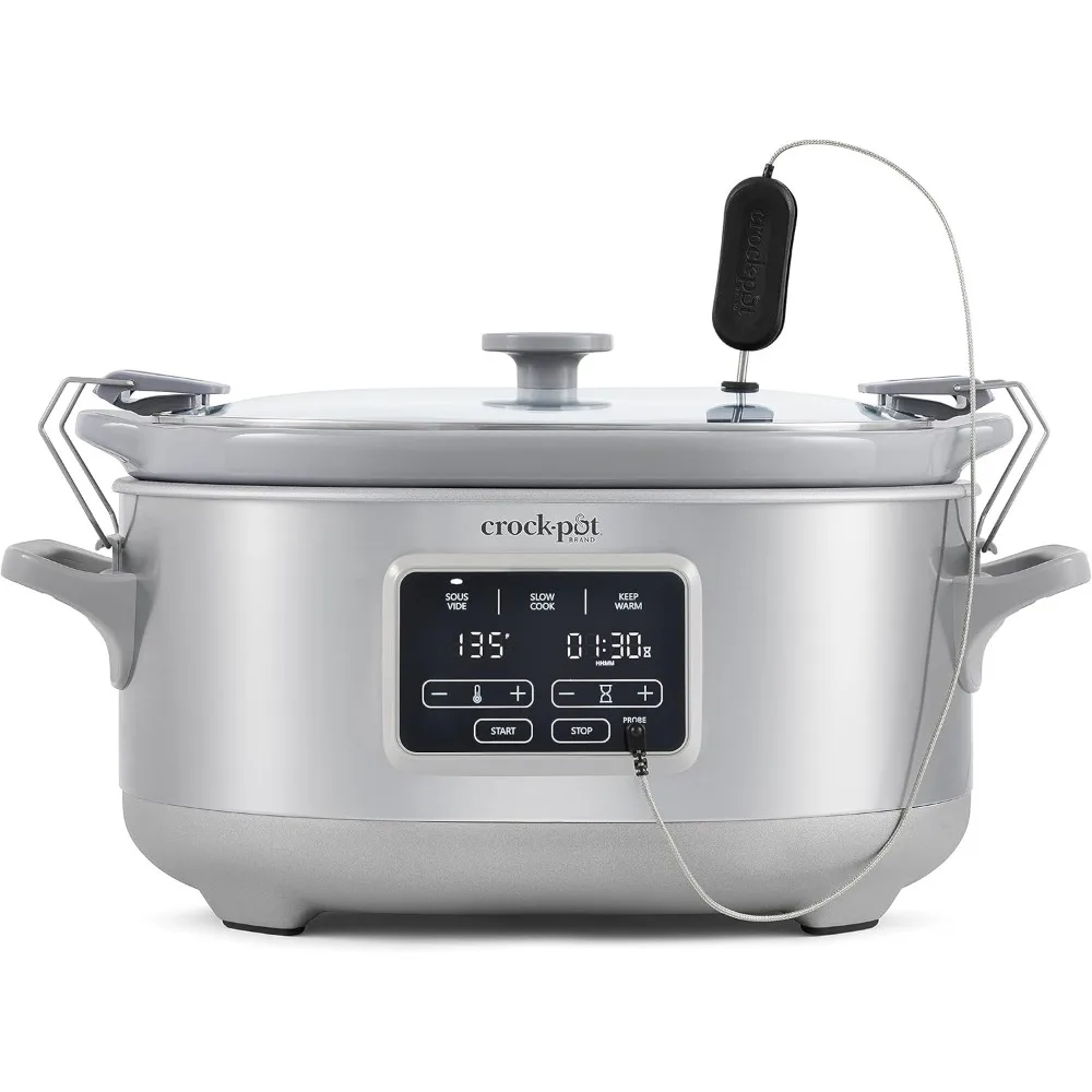 7-Quart Cook & Carry™ Slow Cooker with Sous Vide,Programmable, Stainless Steel