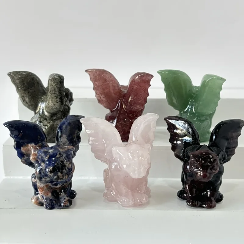 1 crystal stone statue ornament, living room bookshelf computer desk decoration, Father's Day gift, friend gift