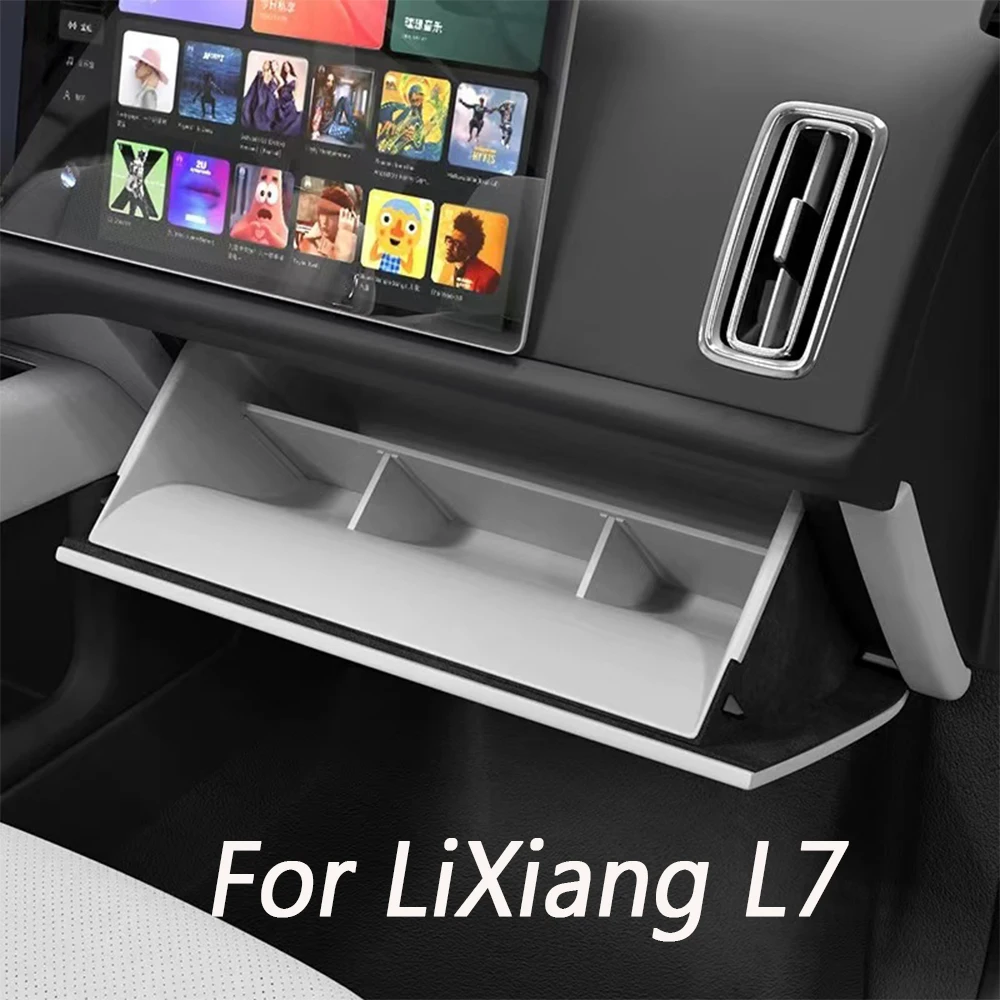 

For LIXIANG L7 2023 2024 Front passenger glove box fully enclosed storage box car waterproof storage box interior modification