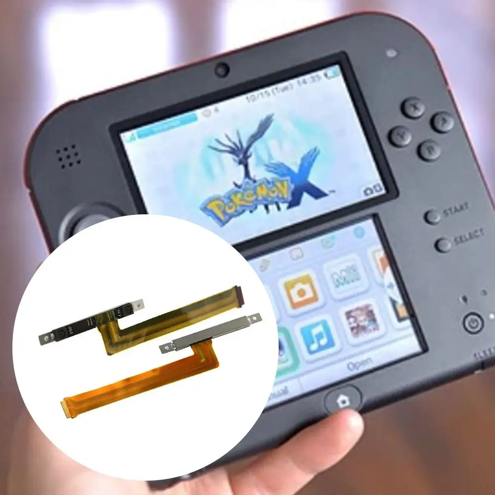 สายเคเบิลกล้องแบบริบบิ้นสำหรับ2DS ซ่อมโมดูลเลนส์กล้องถ่ายรูปแบบ DIY