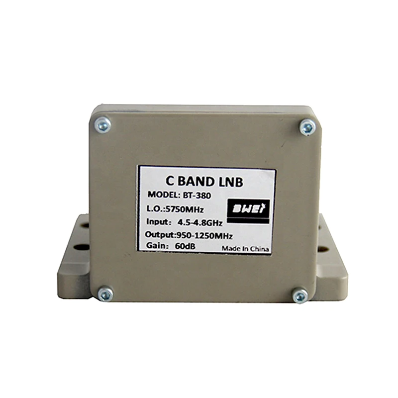High Gain C Band Single Polarization LNB for Satellite TV Reception & Communication Systems Stable Signal Low Noise