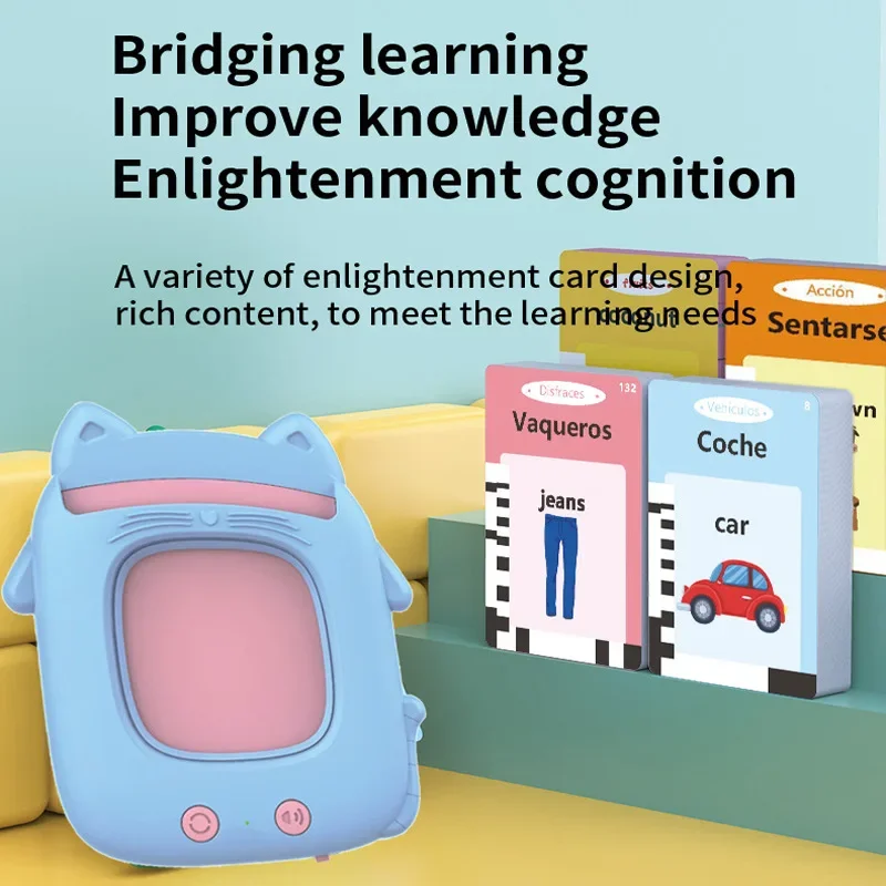 

Educational Learning Talking Flash Cards for Kids, Audio Book, English Language, German French Spanish Italian Arabic Russian