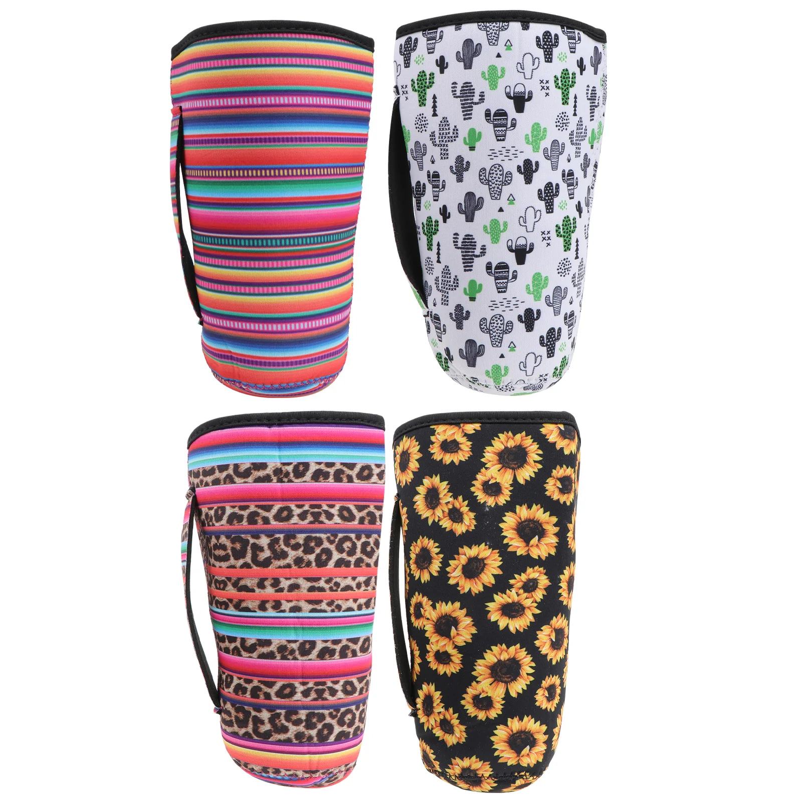 

4 Pcs Car Cup Holder Thermal Sleeve Bottle Neoprene Insulator Coffee Set Travel