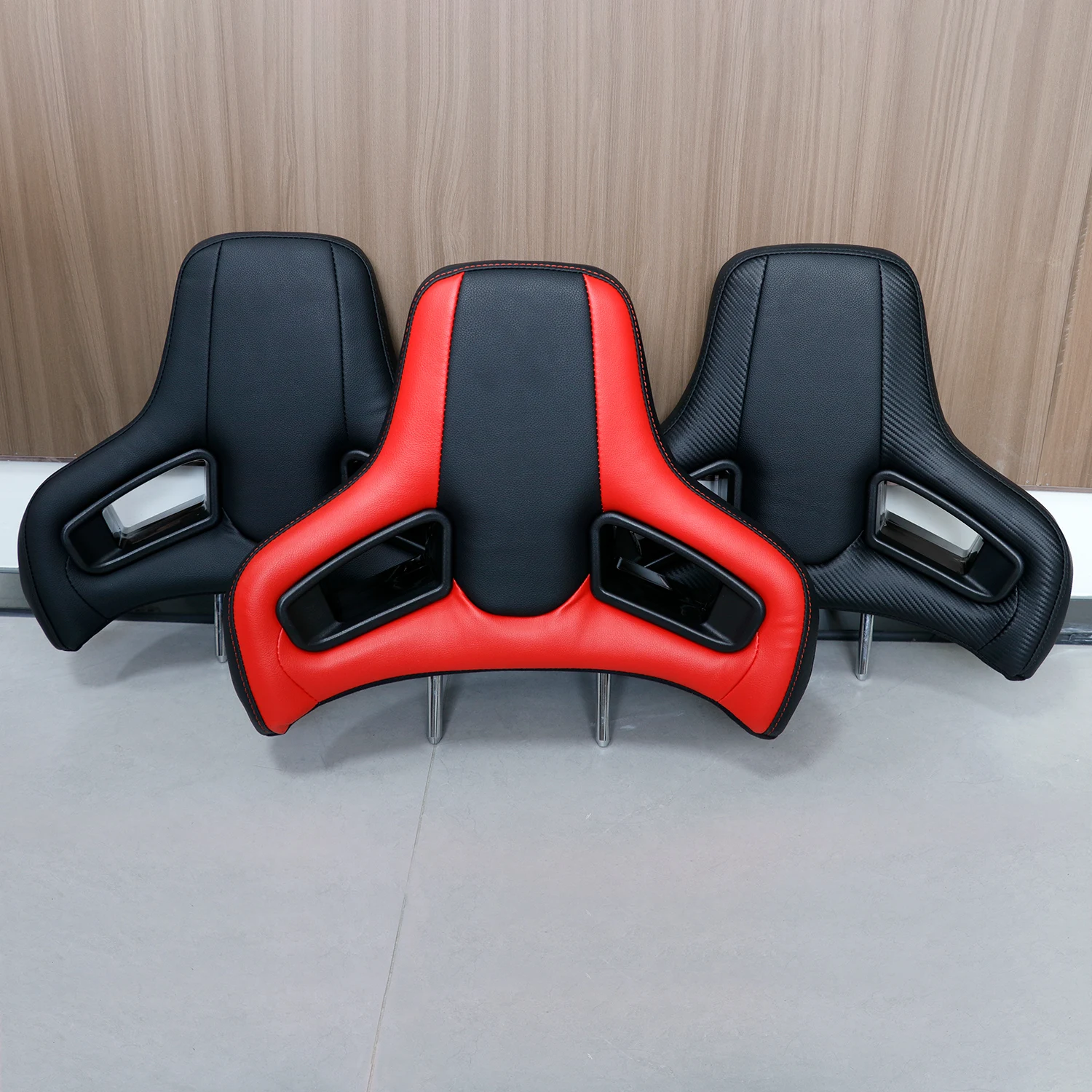 

Plug&Play Car Sport Headrest Comfort PVC Leather Neck Pillow Racing Seat Head rest