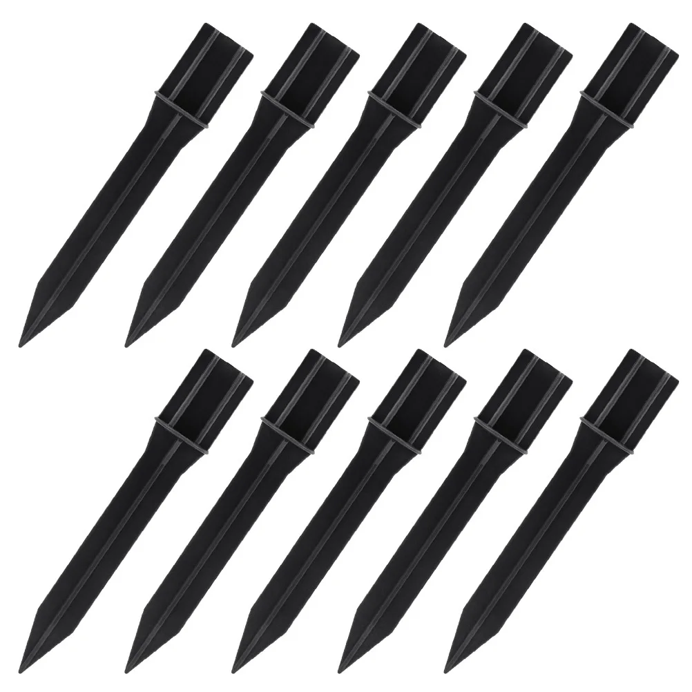 

10pcs Ground Lawn Lamp Stakes Plastic Solar Light Replacement Spikes Durable Abs For Outdoor Garden Landscape Lighting Decor