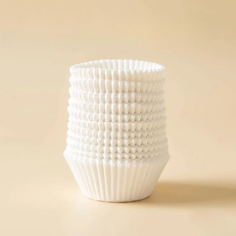1000/2000pcs White Paper Cupcake Liner Holders Bake Muffin Dessert Chocolate Cups Mold Disposable Baking Paper Cups Mafen Cup