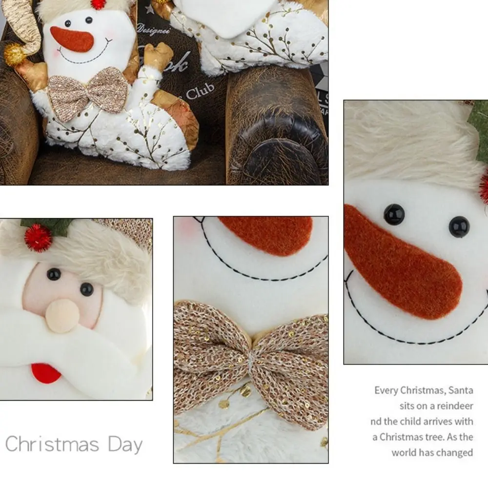 

Large Capacity Christmas Candy Bag Festival Thickened Christmas Hanging Socks Reusable Gold Xmas Tree Ornament Gift Xmas Decor