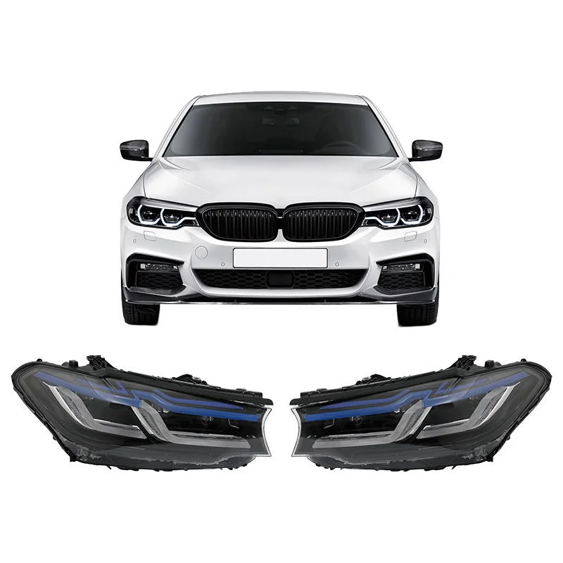 For BMW 5 Series G38 G30 Plug and Play Upgrade Adaptive Led Lci Laser Assembly Front Headlamp Headlight