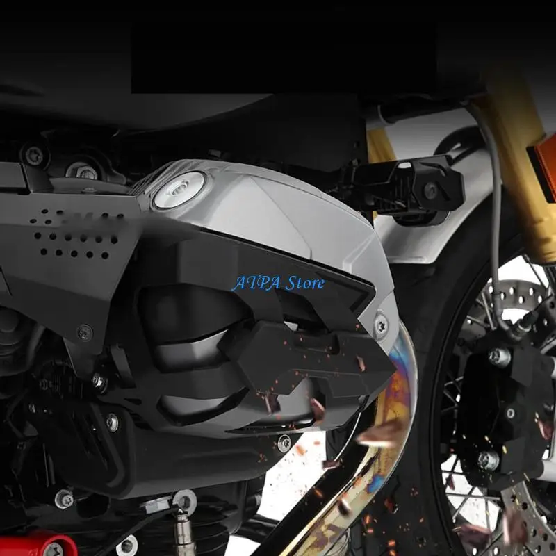 

U13C Reinforced Motorcycle Cylinder Head Protector Universal Metal Guard Heat Dissipation