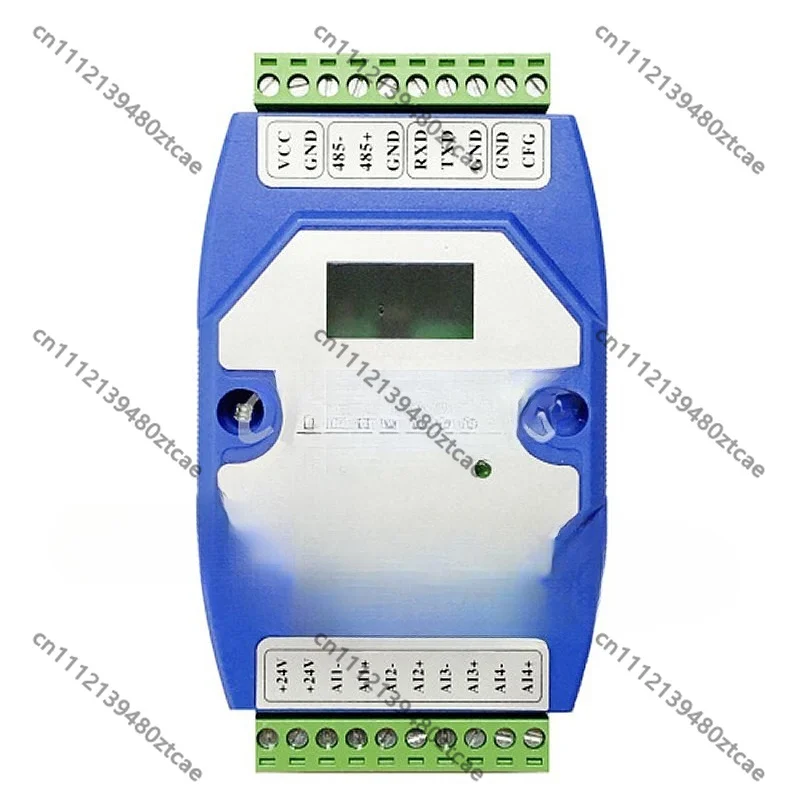 20Pcs 4CH Analog Input Acquisition Module 4-20mA 0-10V to RS485 MODBUS-RTU LCD Display