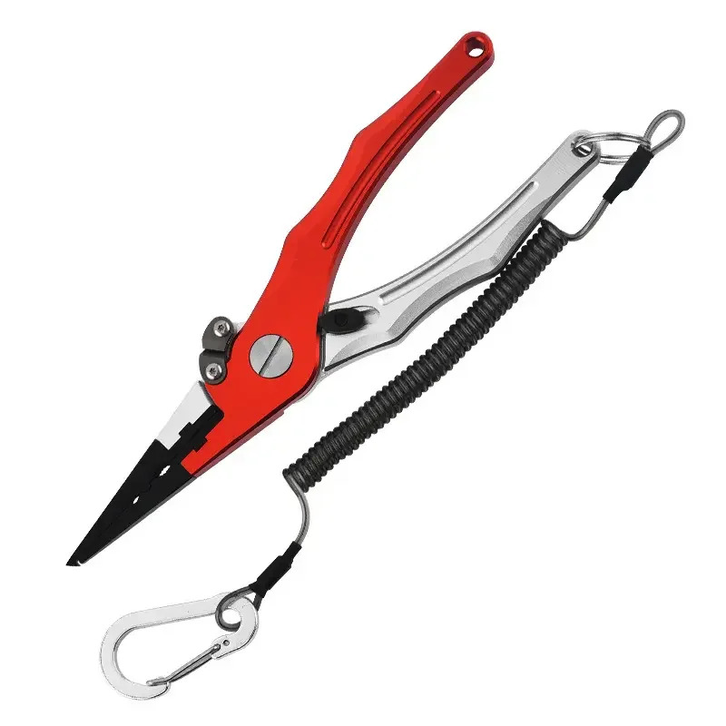 

Outdoor Multifunctional Stainless Steel Fishing Pliers With Lanyard And Snap Hook, Outdoor Camping Fishing Accessories