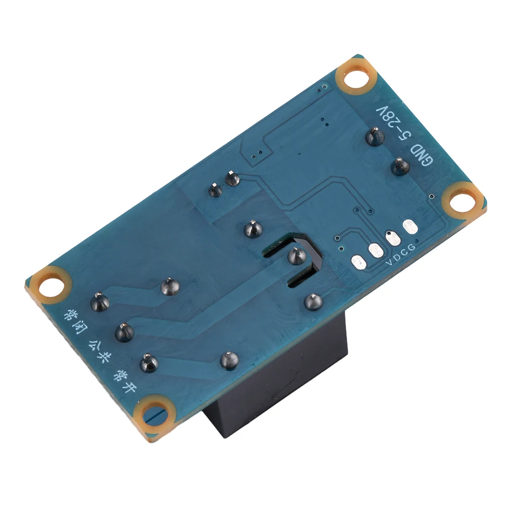 DC5-28V 1 Way Single Key Bistable One Key Start Stop Self Locking Relay Module Microcontroller Controlled Relay 3MM Aperture