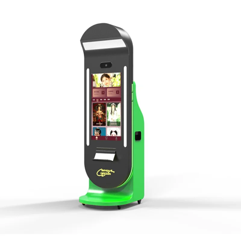 Commercially Available Coin-operated Autonomous Cameras Metal Construction English Support Photo Booth Feature Customized