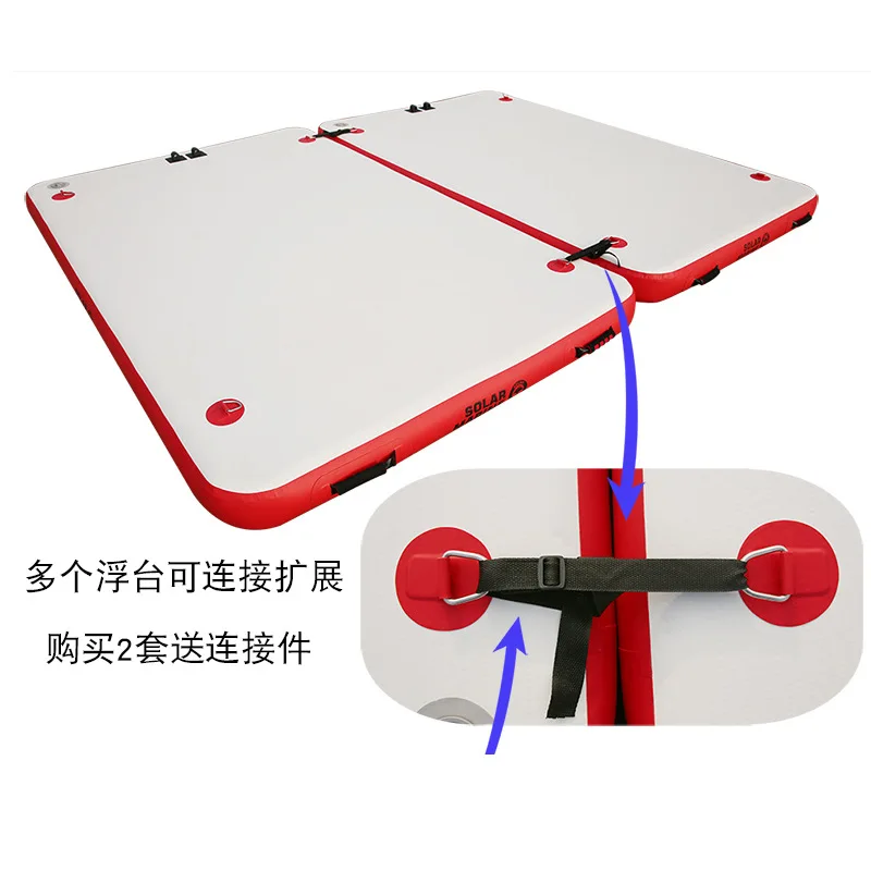 Inflatable thickened 1.2MM wear-resistant single/two/three inflatable floating table inflatable fishing floating table