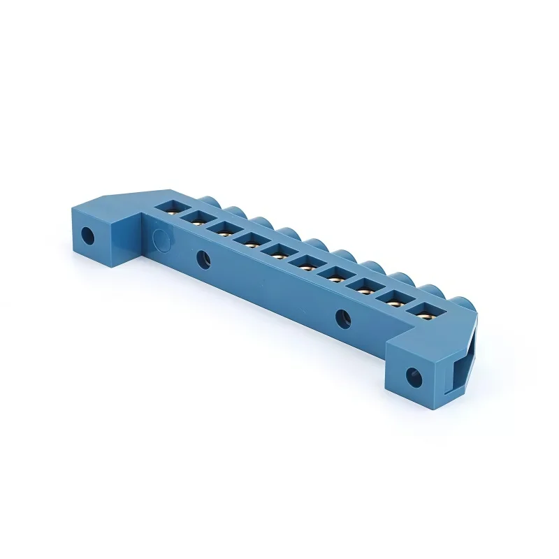 1PCS 4/6/8/10/12P Positions Terminal Block Connector Strip Brass Ground Neutral Bar Electrical Distribution Wire Screw
