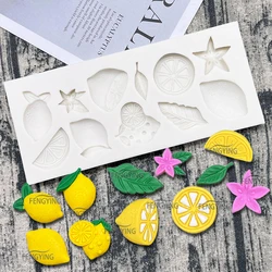 Lemon Orange Flower Silicone Cake Mold Sugarcraft Cupcake Baking Mold Fondant Decorating Tools