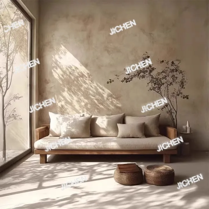 كرسي أريكة Neu versandte Artik طراز بسيط وحديث من الخشب الصلب أريكة تتسع لثلاثة أشخاص شقة صغيرة أريكة غرفة المعيشة من الخشب الصلب