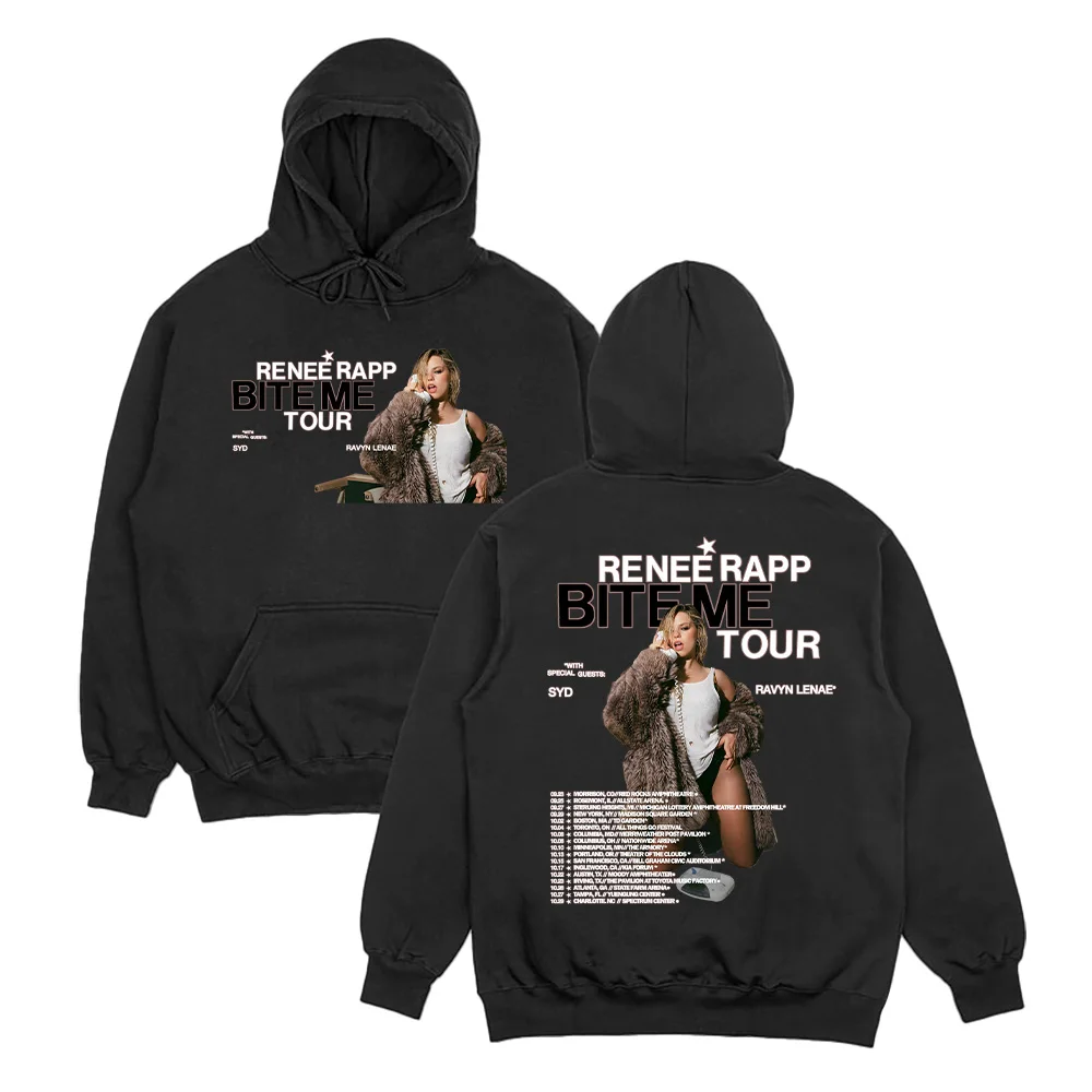 

Reneé Rapp New Merch Gift Hoodies Reneé Rapp Bite Me Tour 2025 Clothing Fashion Harajuku Pullover Unisex Pullover Top Sweatshirt