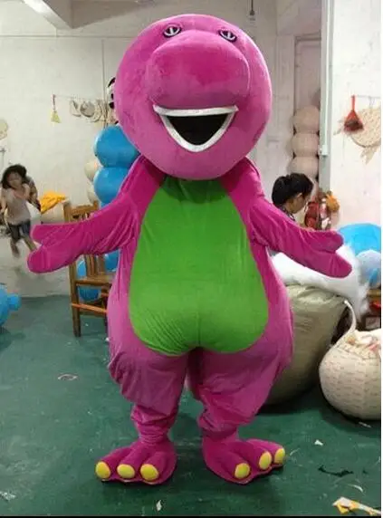 Weihnachten große Barney Maskottchen Kostüme Dinosaurier Cosplay Maskottchen Karneval Charakter Anzug Mascotte Kostüm Weihnachtsgeschenke