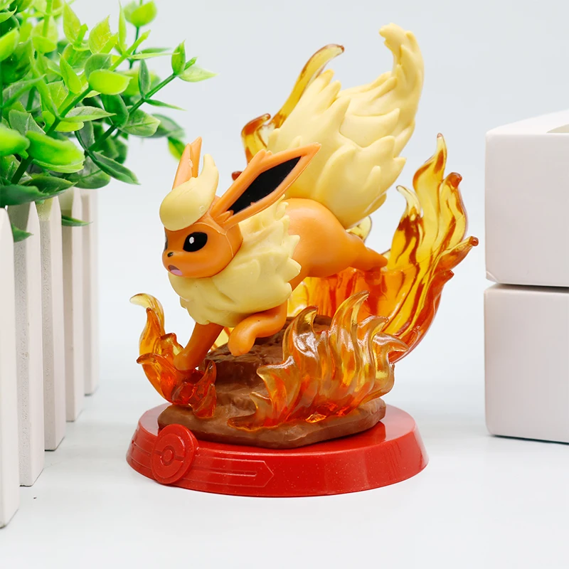 جديد 9 نمط البوكيمون Eeveelution Espeon Sylveon Glaceon Leafeon Vaporeon Umbreon Flareon Pokémon نموذج أنيمي الشكل الحلي لعبة