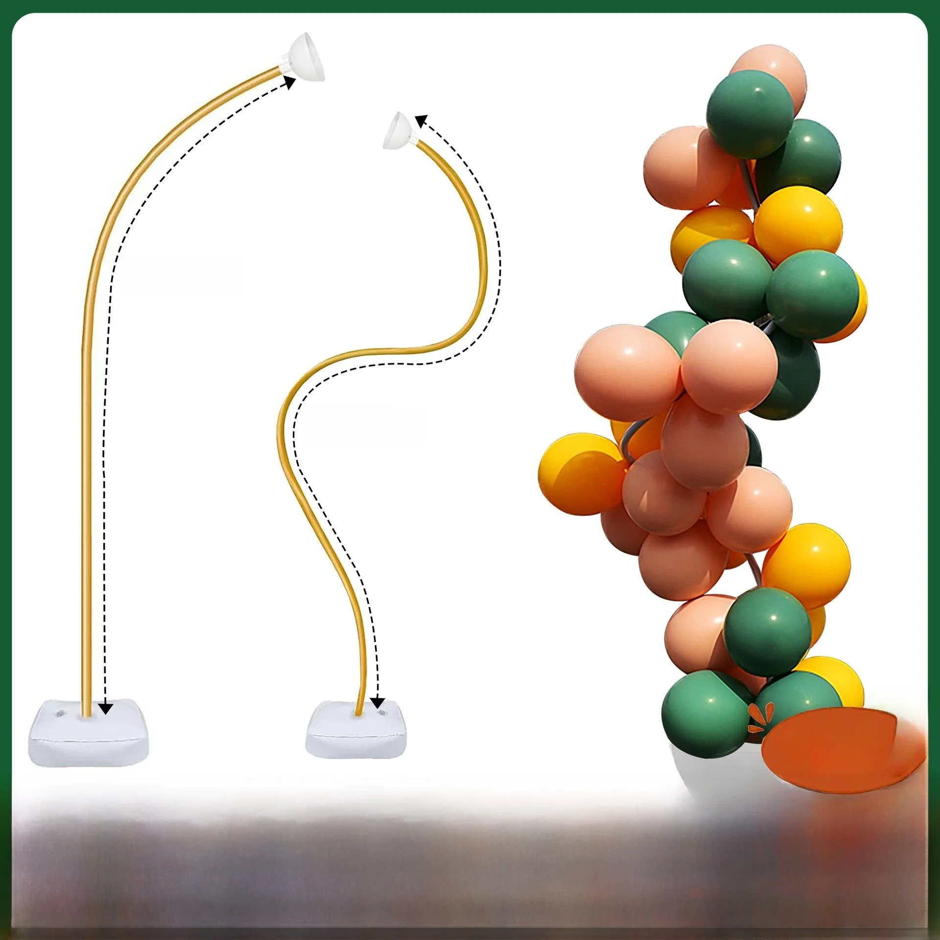 

Портативная надувная колонна-арка для воздушных шаров из алюминиево-пластиковых труб для свадебных и праздничных мероприятий