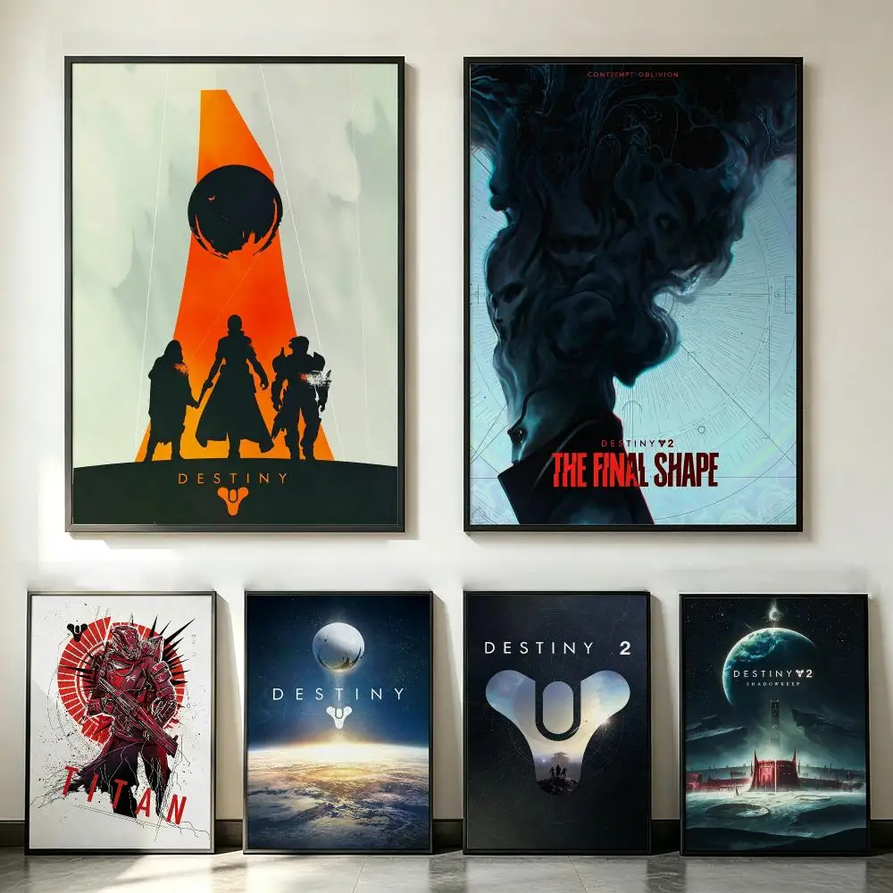 game Destiny 2 Poster Poster HD Trendy SelfAdhesive Wall Art Print For Living Room Bedroom Dorm Office Home Gift