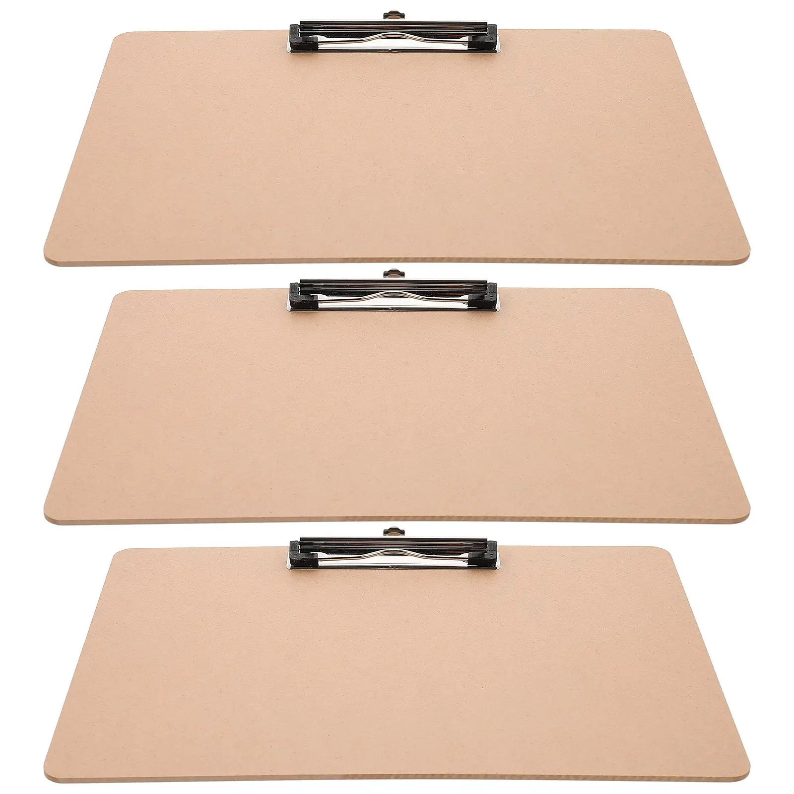 3 Pcs Board Writing Pad Clip Wedding Nurse Clipboard with Storage Student Folding