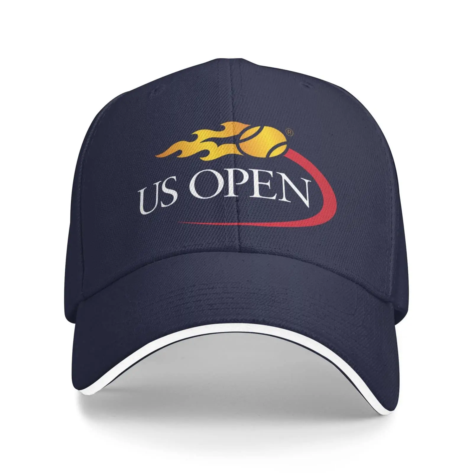 Us Open-Casquette Sandwich Unisexe, Casquette de Baseball Classique, Casquette Ajustable, Chapeau de Papa, Bleu Marine