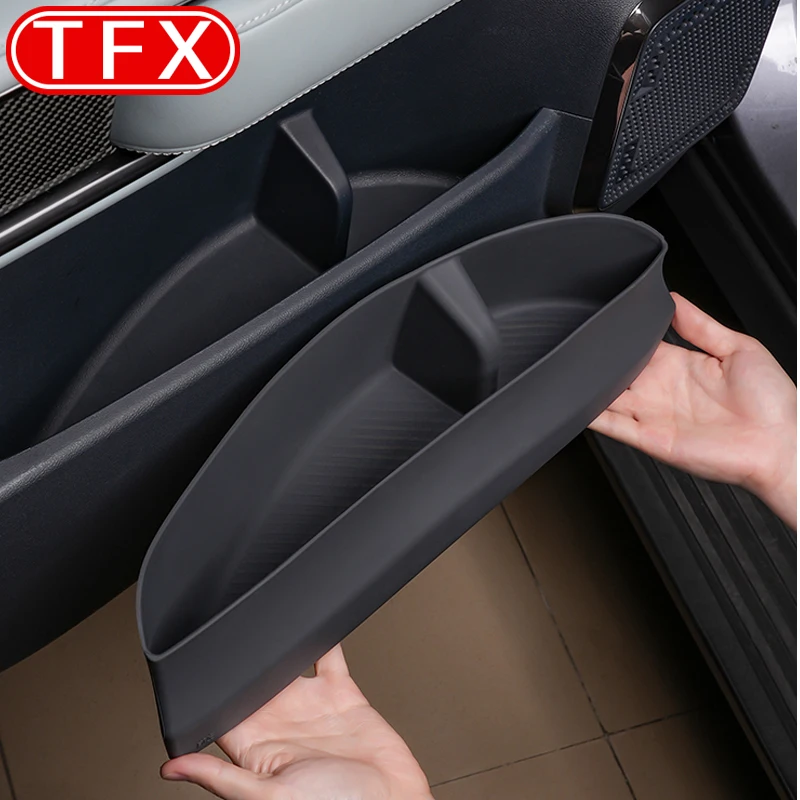 For BYD Leopard 5 2023-2024 Car Styling Door Storage Box Silicone Mat Door Slot Storage Protective Mat Auto Interior Accessries