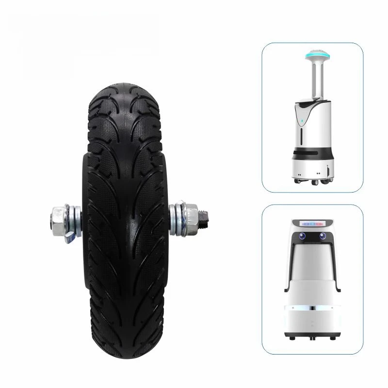 8Inch-L Wheel Hub Motor-High Precision Dual Drive Servo Kit 24VDC,Single/Dual Axis for Robotics,Automated Equipment DIY Projects