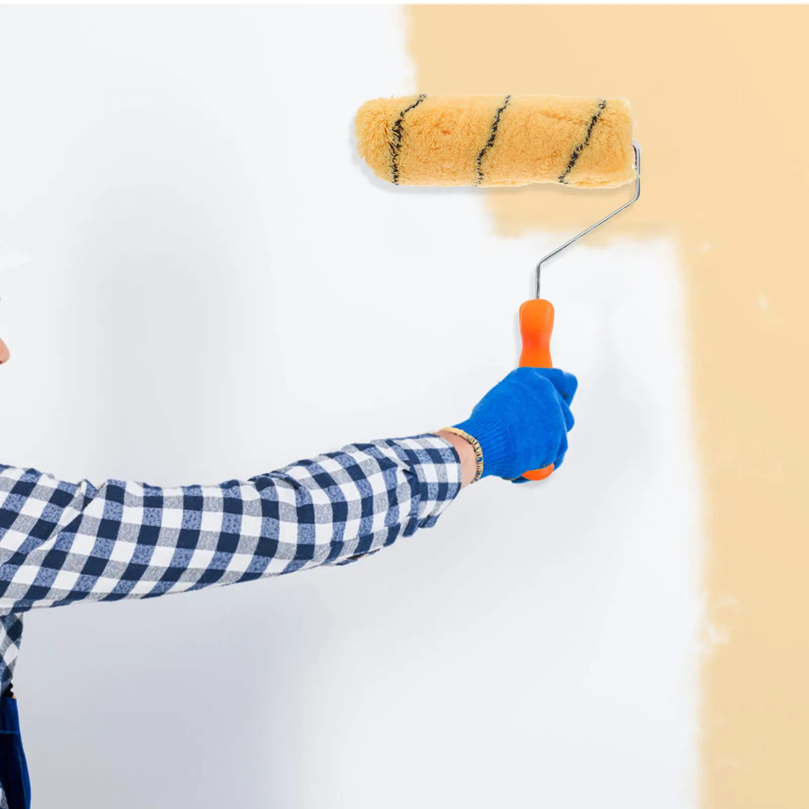 2Pcs Paint Rollers Lightweight Roller Brushes for Wall Window Frames Furniture Surfaces Large Area Paint Roller Tool