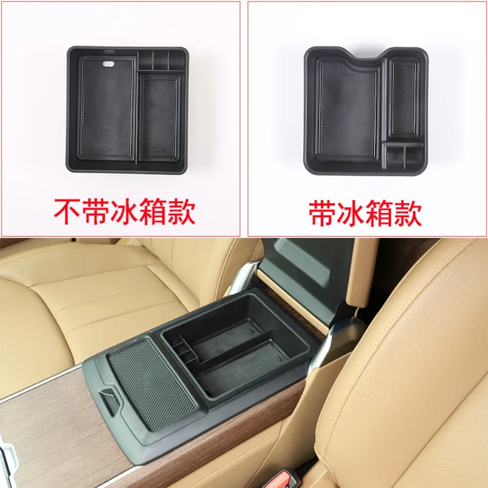 

Car Center Console Tray Organizer Tidying Armrest Storage Box For Range Rover Sport 2023 ABS Black Car Accessories