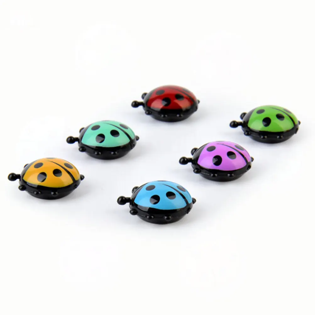12Pcs Magnetic Ladybug Refrigerator Magnets Plastic Fridge Decoration Stickers Creative Home Ornaments Realistic Ladybird