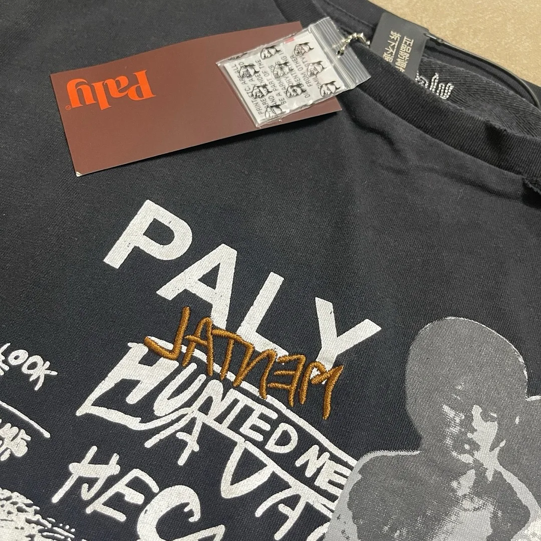 Men Women Oversized Paly T Shirt Fashion E-Z Riders Letter Graphic Print Retro Motorcycle Streetwear Tee Casual Tops