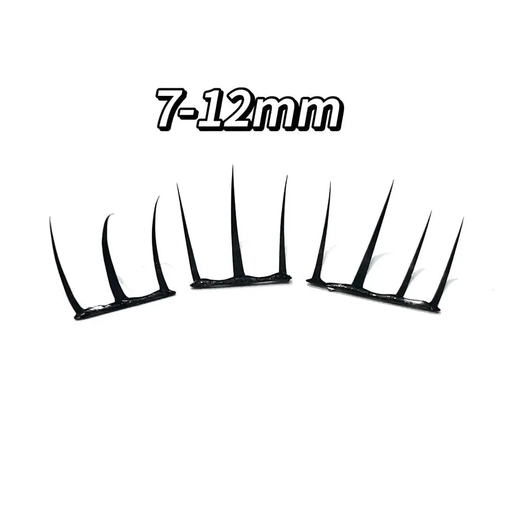 Faux cils 3D d'aspect naturel, en vison, pour groupes de filles, noirs, pointus, ensemble de maquillage pour les yeux