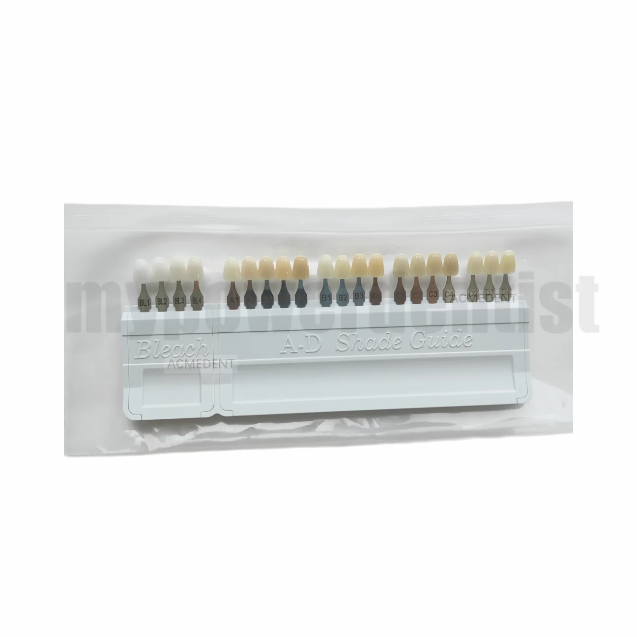 Dental Teeth Shade Guide Porcelain 20Color A-D Tooth 4-Bleach