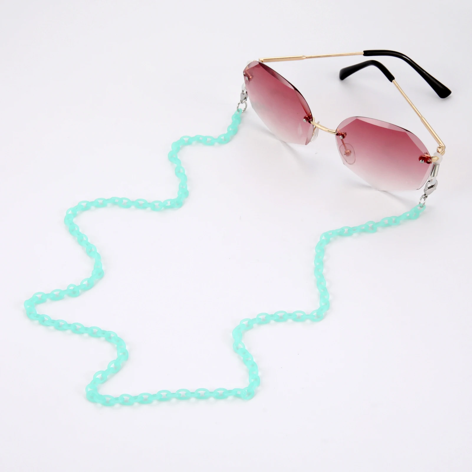 Teamer Multicolor Acrylic Glasses Chains 70cm Women Sunglasses Lanyard Mask Holder Hanging Mask Necklace Strap Accesories New