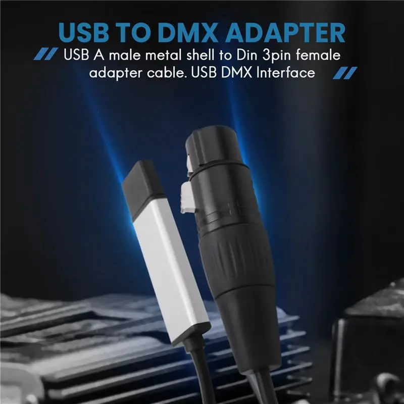 A23F-DMX512 USB DMX Interface Adapter LED Stage Lighting Controller, USB To DMX Interface Adapter, DMX Controller