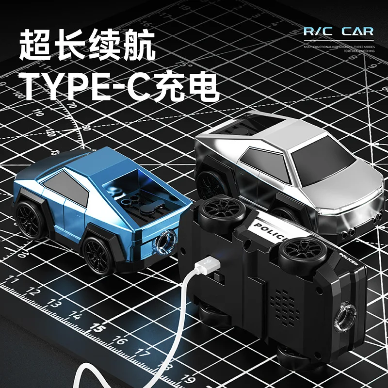 Mini RC Car, Smart Induction Follow Toy Car with Spray Function, Drift Electric Remote Control Car, Desktop Stress Relief Toy