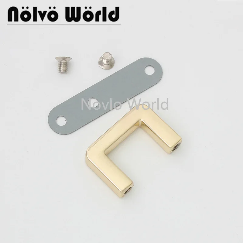 

10-50 pieces 4 colors 13mm 1/2 inch squared edge metal arch bridge for woman purse connect 0.5 inch zinc alloy u-shape rings